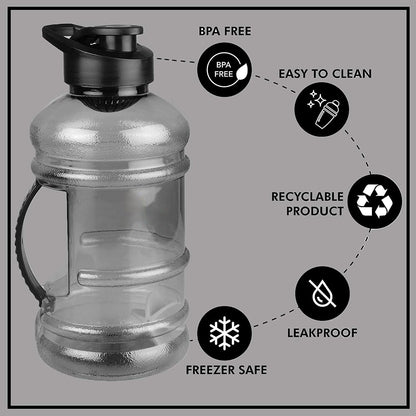 1.5L Gym Water Bottle – Mixer & Strainer – view 9