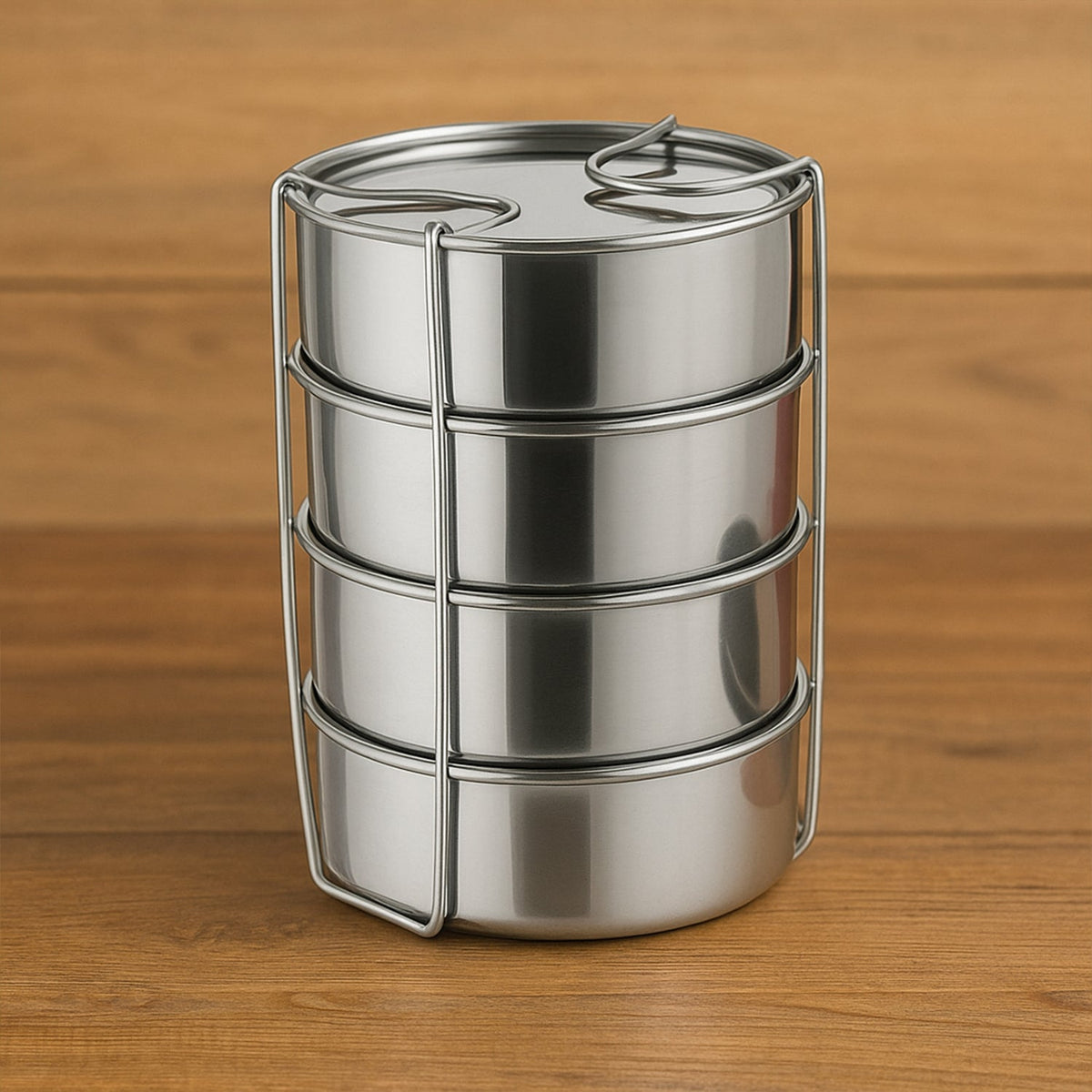 Insulated Tiffin – Stackable Stainless Steel Lunch Box – view 7