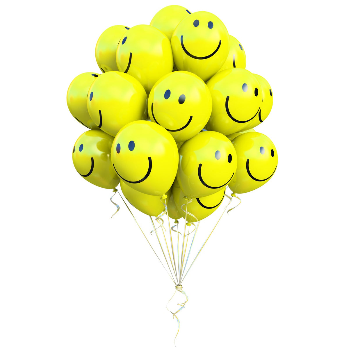Smiley Balloons – 20 pcs Latex for Birthday Parties – close-up