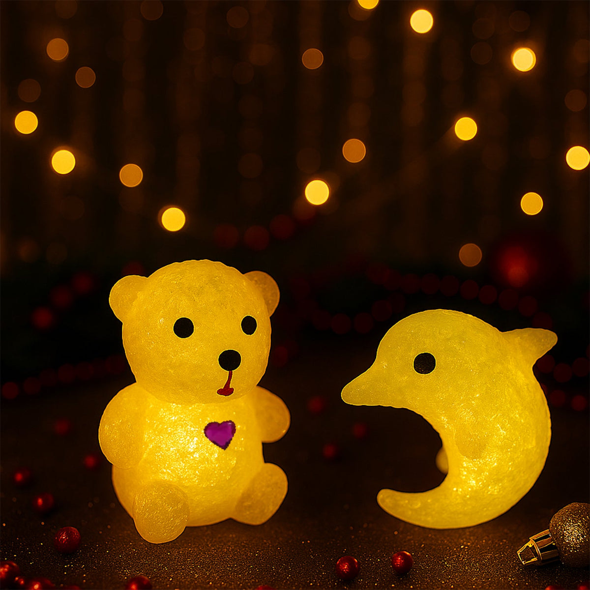 LED Crystal Night Light – Multi-Shape Mood Lamp