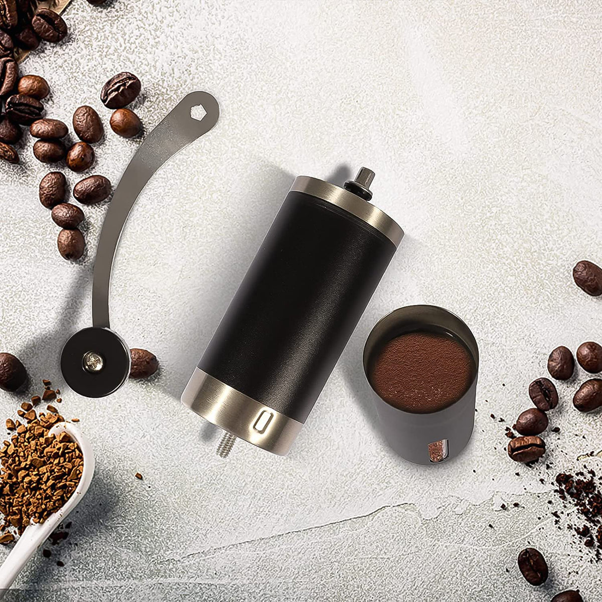 Manual Coffee Grinder – Portable Stainless Steel – view 6