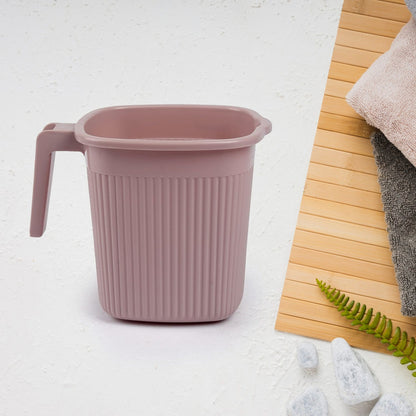 Plastic Bath Mug set – Square, 1000ml (4 Pc) – close-up