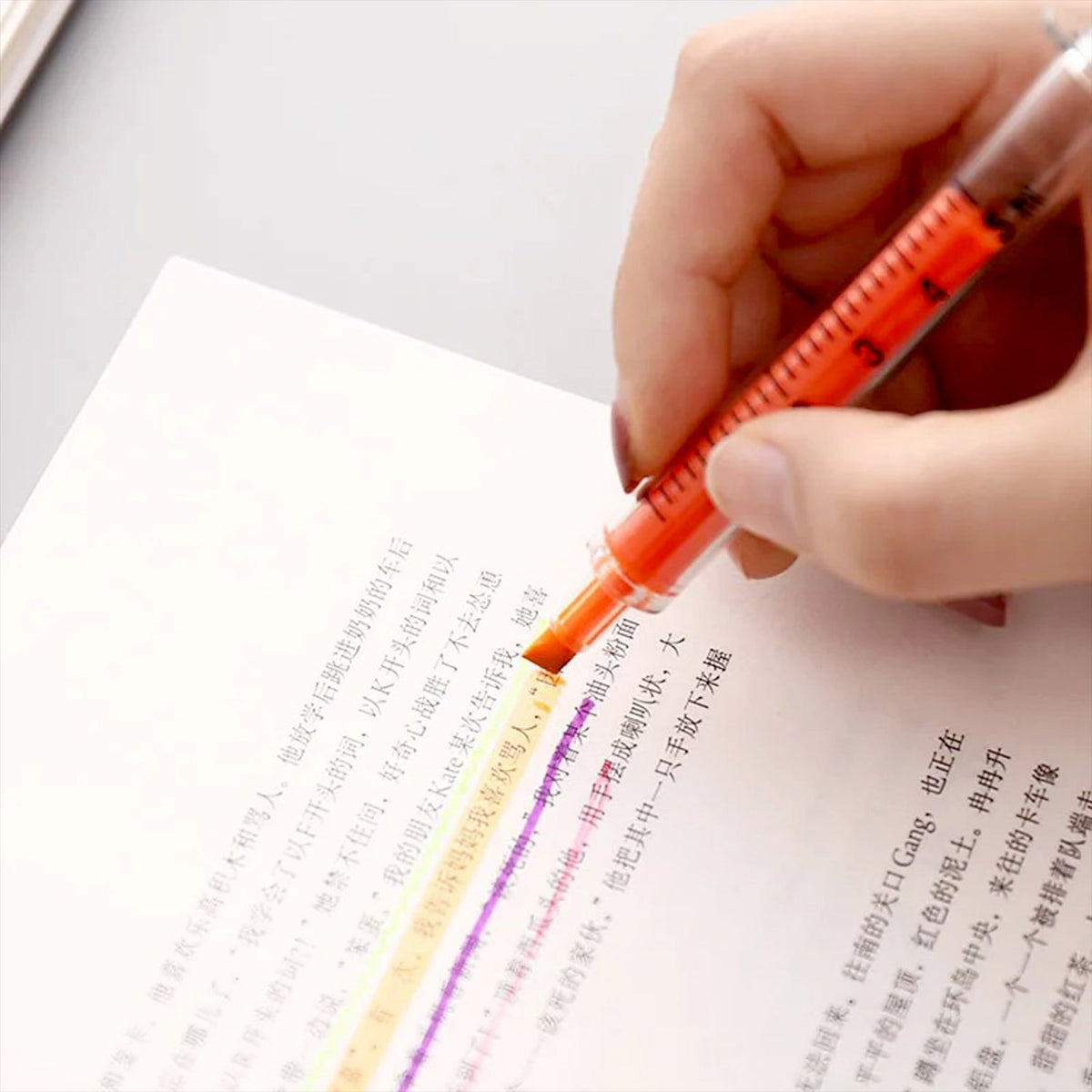 Fluorescent Highlighter Pen – Vibrant Marker – alternate view