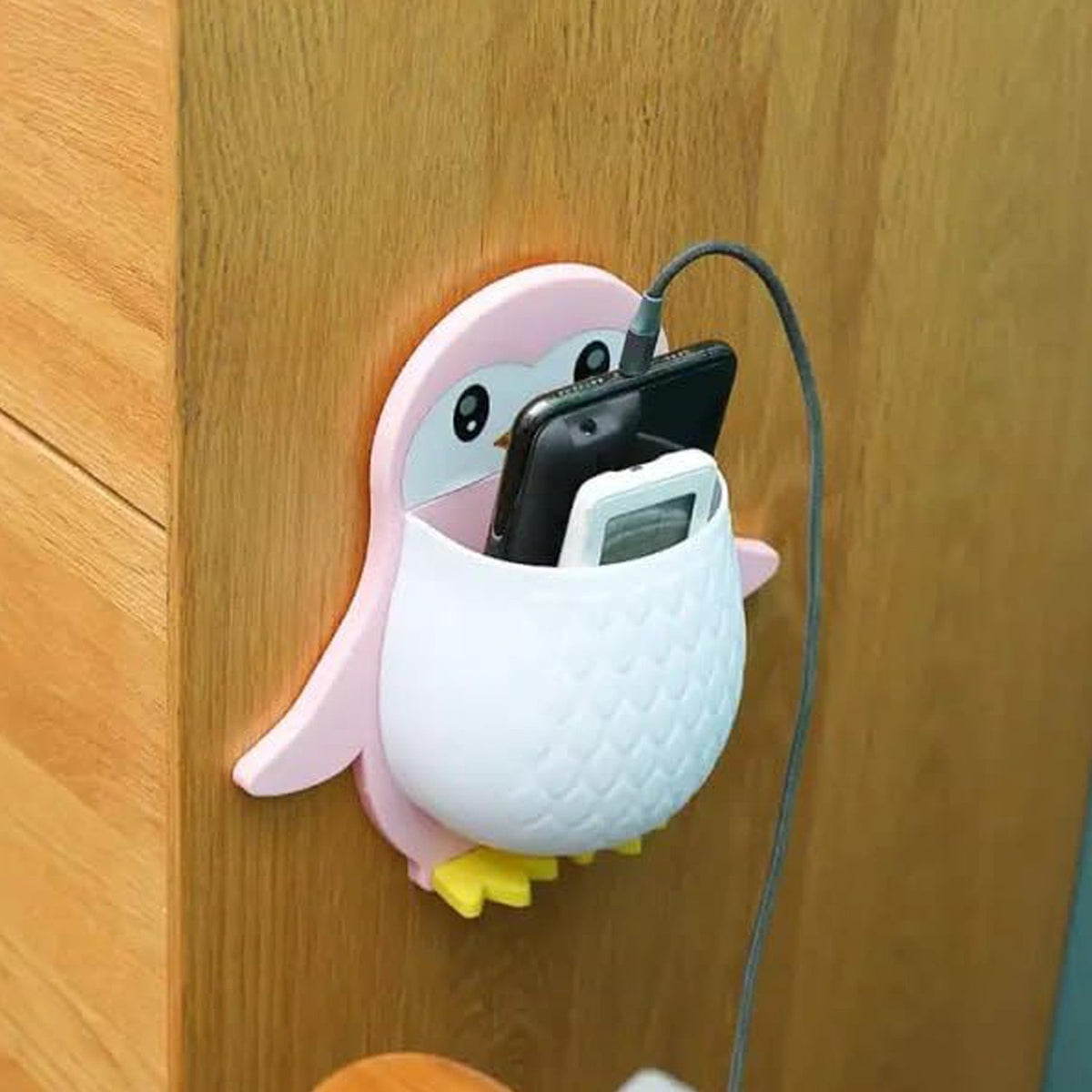 Penguin Storage Box – Wall Mount Organizer – alternate view