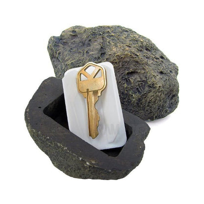 Fake Rock Key Hider – Discreet Outdoor Key Storage – alternate view