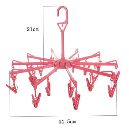 Foldable Clothes Drying Rack – 16 Clip Hanger for Delicates – alternate view