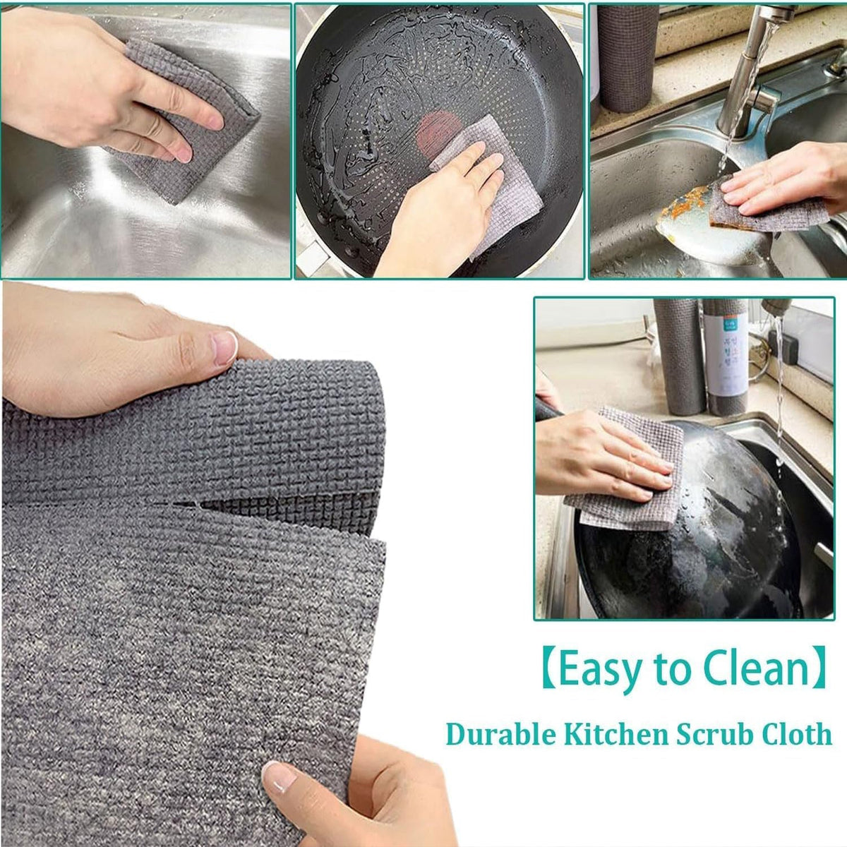 Kitchen Scrub Cloth – Durable Microfiber for Indian Homes – view 7