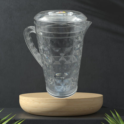 Mocktail PET Plastic Jug – Diamond Cut Design, BPA-Free – detail view