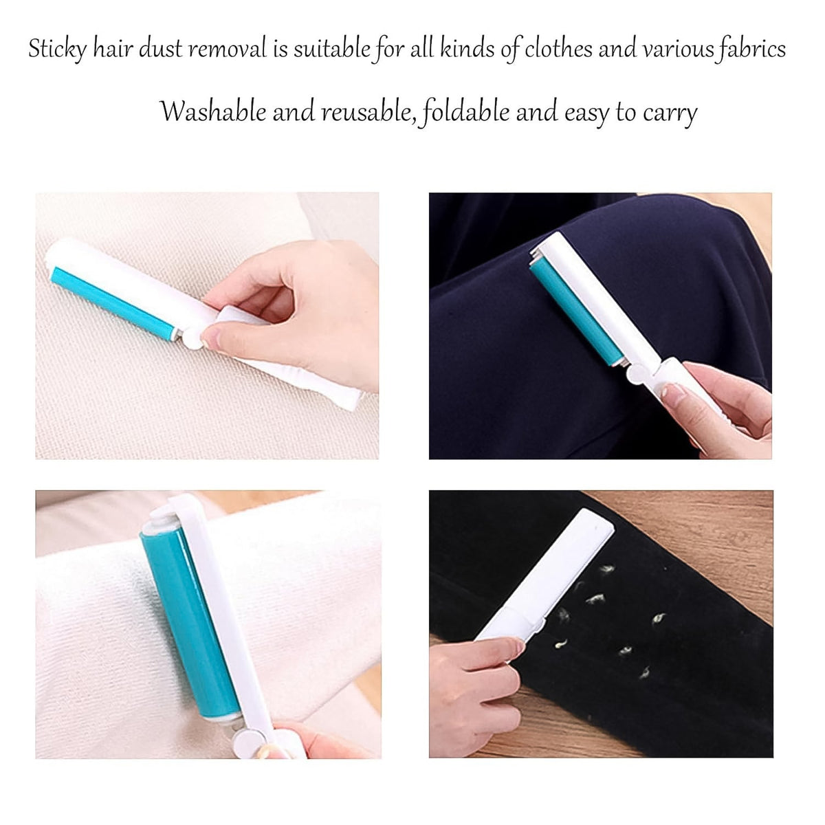 Reusable Lint Roller – Washable Pet Hair & Fabric Cleaner – view 6