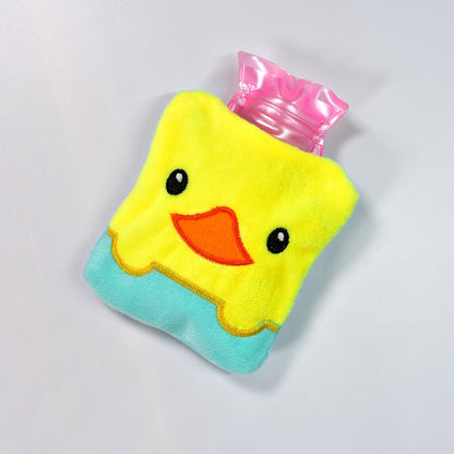 Small Hot Water Bag – Yellow Duck Design for Pain Relief – detail view