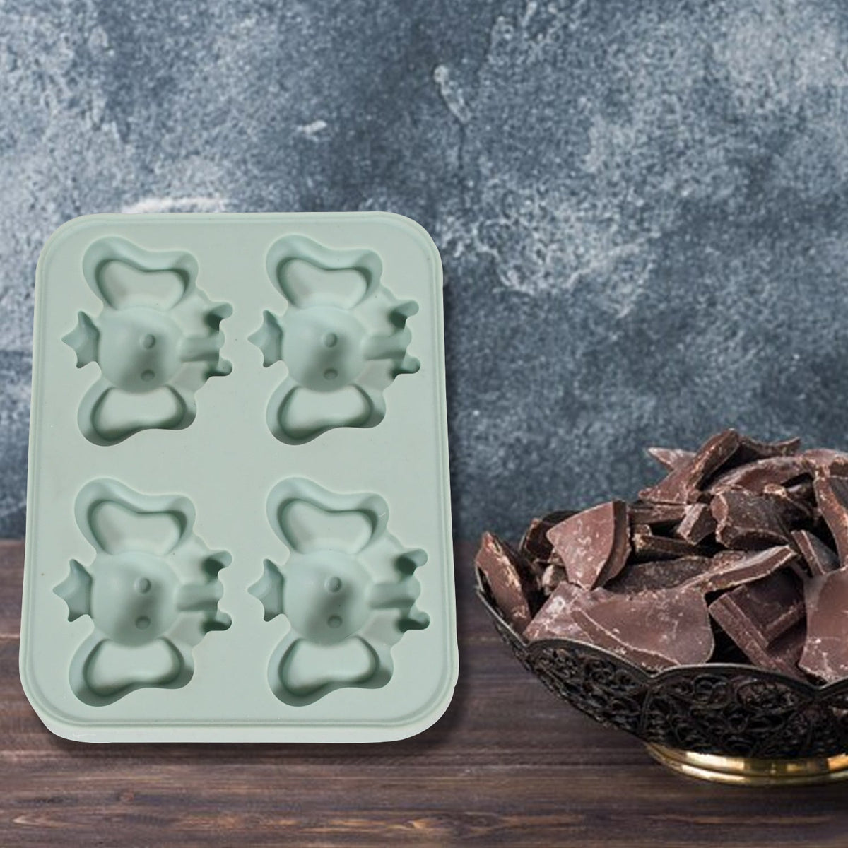 Cartoon Ice Cube Tray – 4-Grid Silicone Mould – view 7