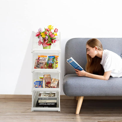 Stackable Storage Cart – 4-Layer Foldable Organizer – alternate view