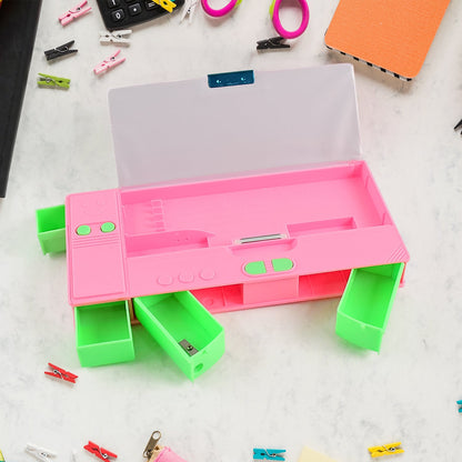 Jumbo Geometry Box – Multi-Compartment School Stationery – view 6