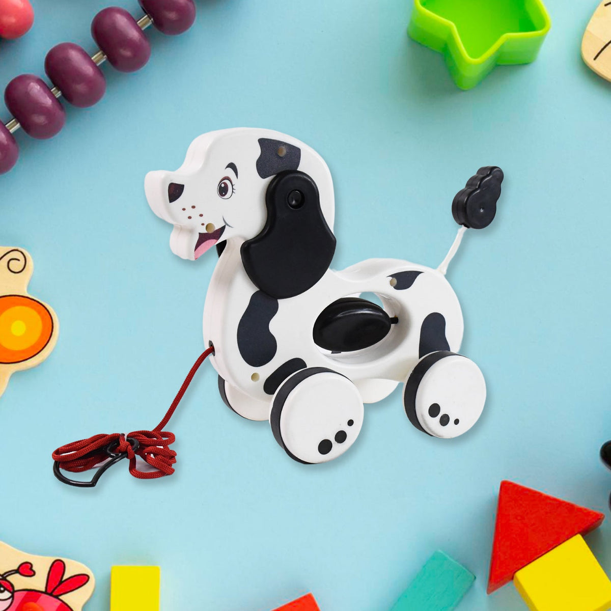 Pull Along Toddler Toy – Developmental Dog Design – view 6
