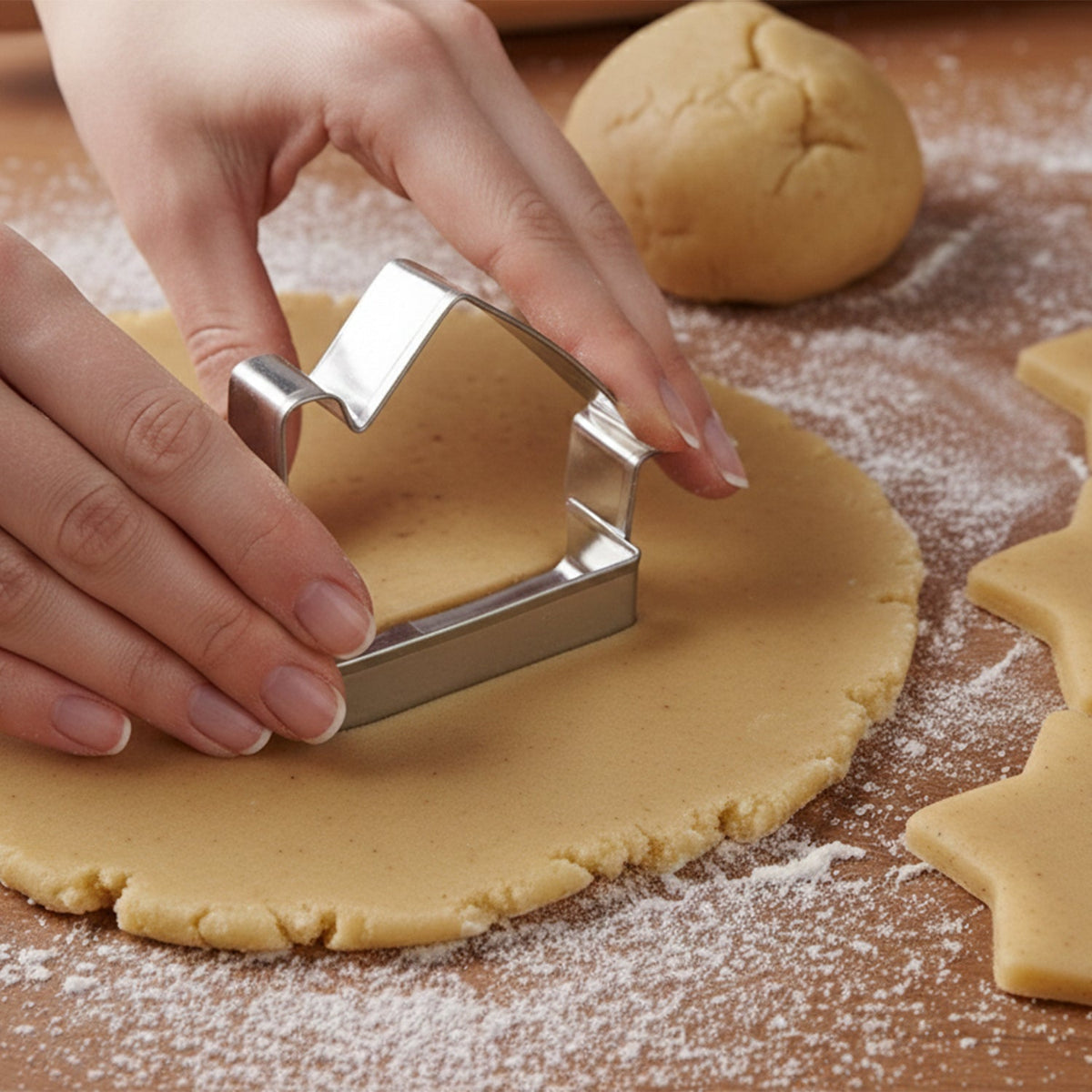 Stainless Steel House Shape Cookie Cutter set – 3 Durable – view 6