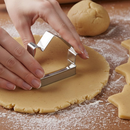 Stainless Steel House Shape Cookie Cutter set – 3 Durable – view 6