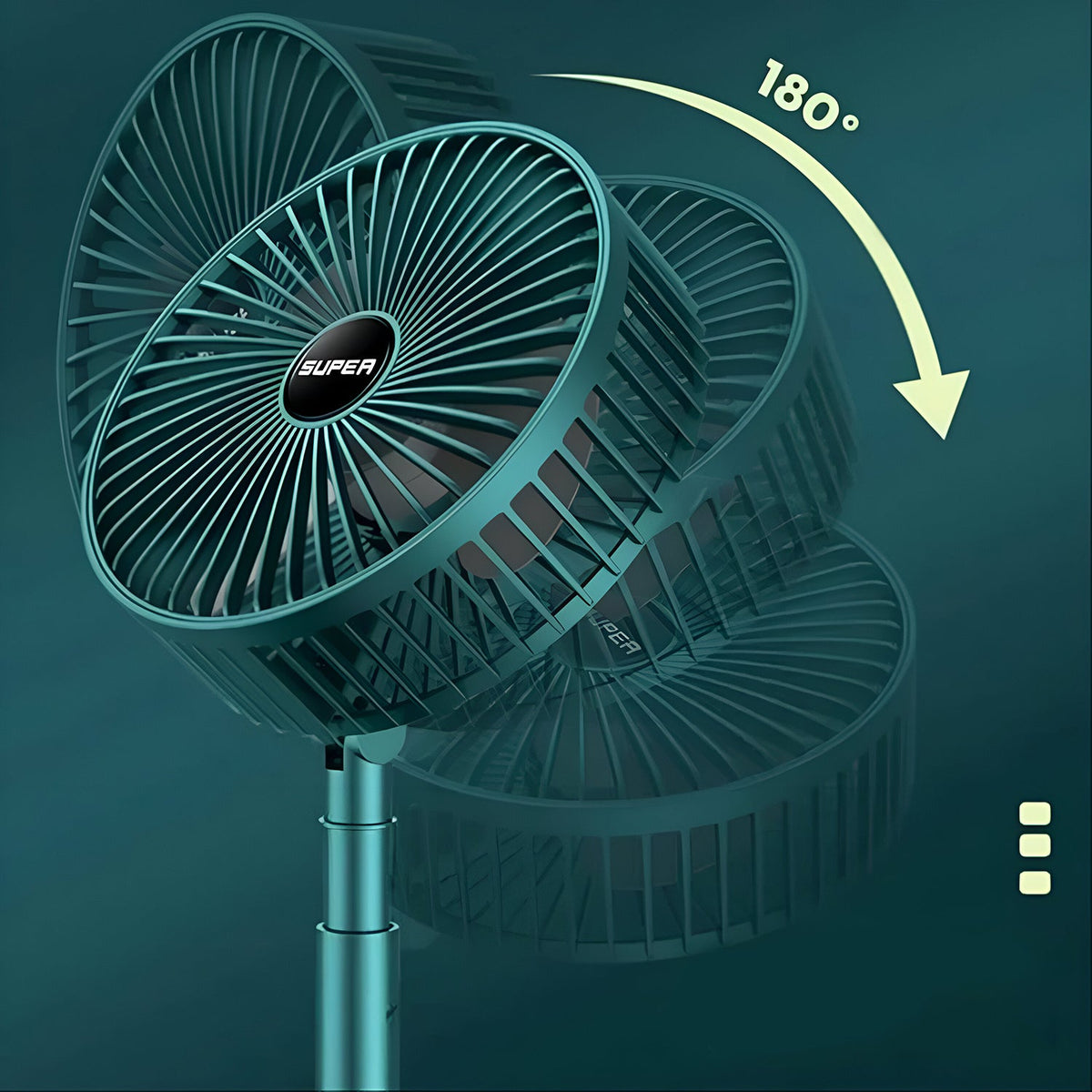 Portable Desktop Fan – Adjustable, Silent, Foldable – detail view