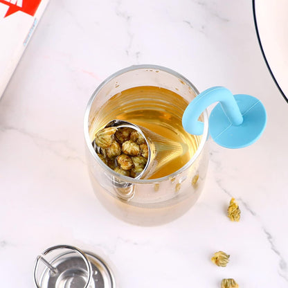 Umbrella Tea Strainer – Cute Silicone Infuser for Loose Leaf – detail view