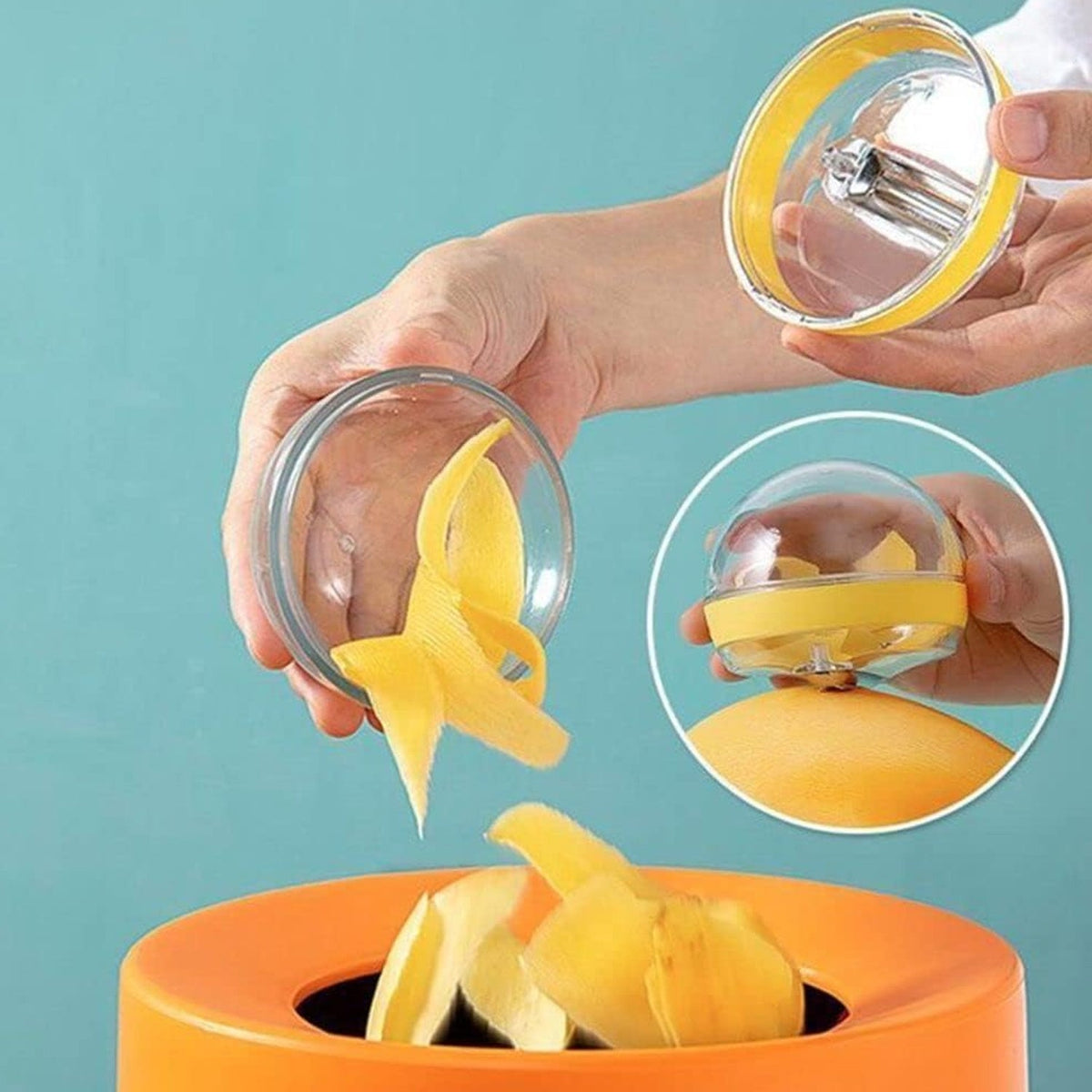 Multifunctional Round Peeler – Peel-Catching & Ergonomic – alternate view