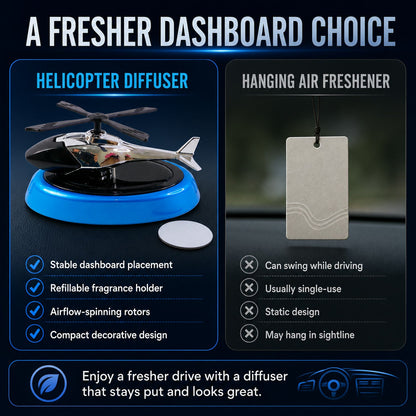 Helicopter Car Air Freshener – Stylish Rotating Dashboard – view 8
