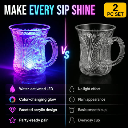LED Party Cups – Flashing Water-Activated Glasses – view 8