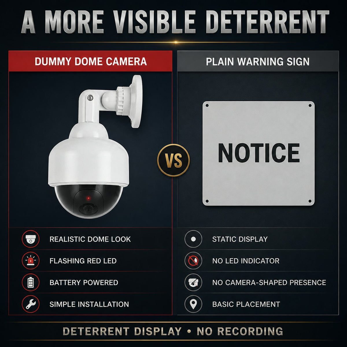 Dummy CCTV Camera – Realistic with Flashing LED – view 11