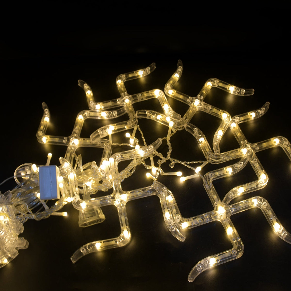 Swastik Om LED String Lights – 12 Props for Diwali Decor – view 7