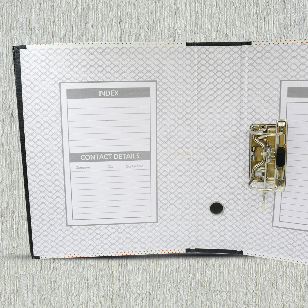 Button Clip Box File – A4 Document Organizer – close-up