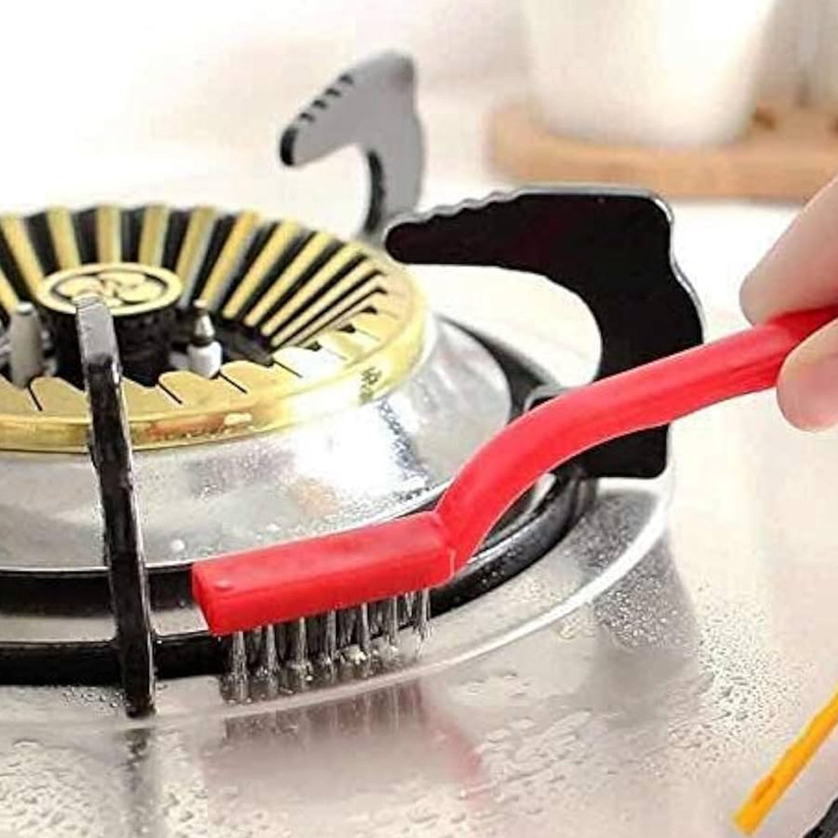 Mini Stainless Steel Wire Brush – Rust Removal – detail view