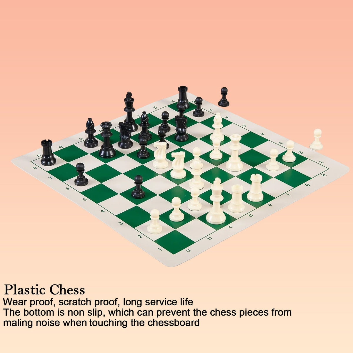Portable Chess set – Big, Foldable, Travel-Friendly Vinyl – alternate view