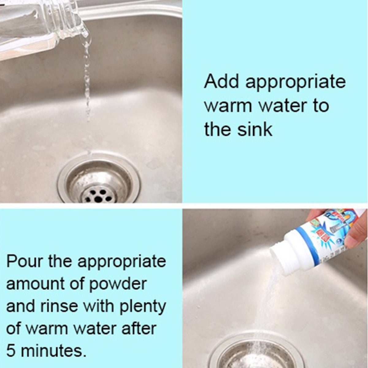 Sink Drain Cleaner – Powerful Clog Remover Powder – alternate view
