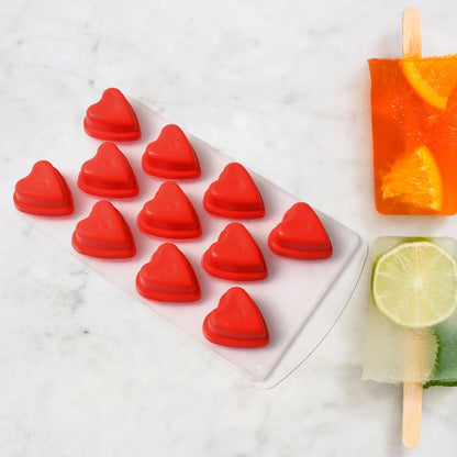Silicone Heart Shapes Ice Cube Tray – view 6