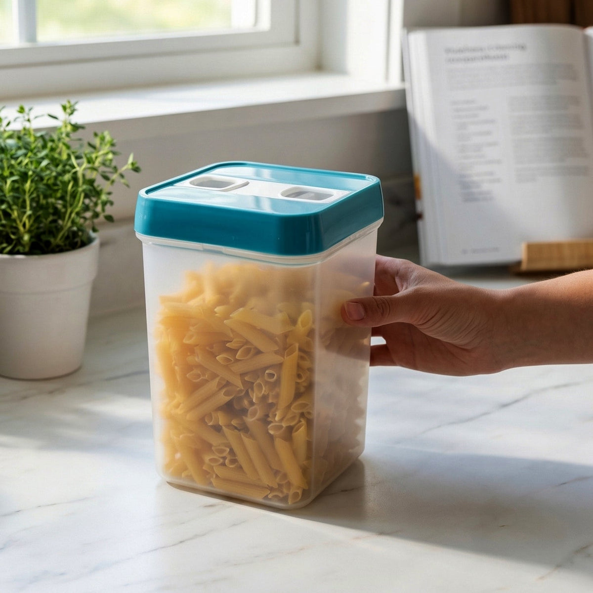 Multipurpose Plastic Storage Container with Seal Lid – close-up