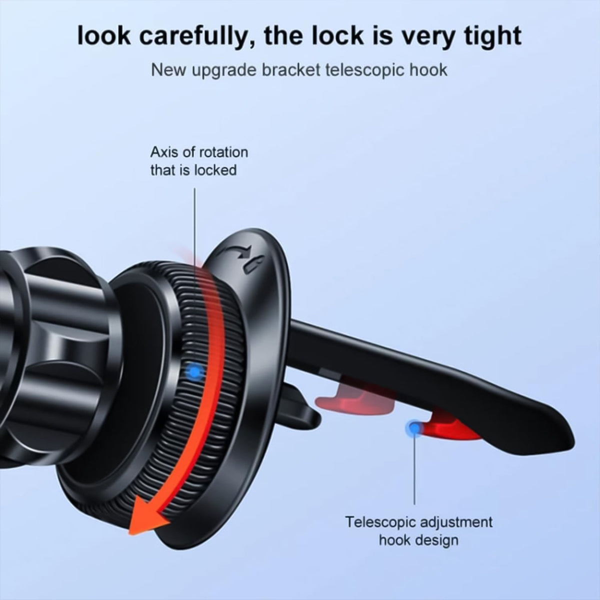 Magnetic Car Phone Holder – 360° Rotatable Air Vent Mount – view 7