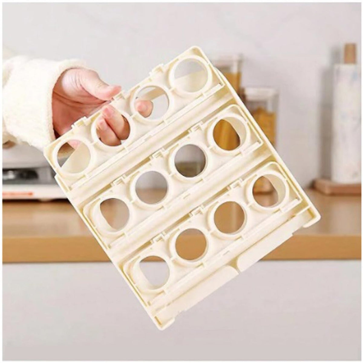 Foldable Egg Tray – 24-Grid Refrigerator Organizer – view 6