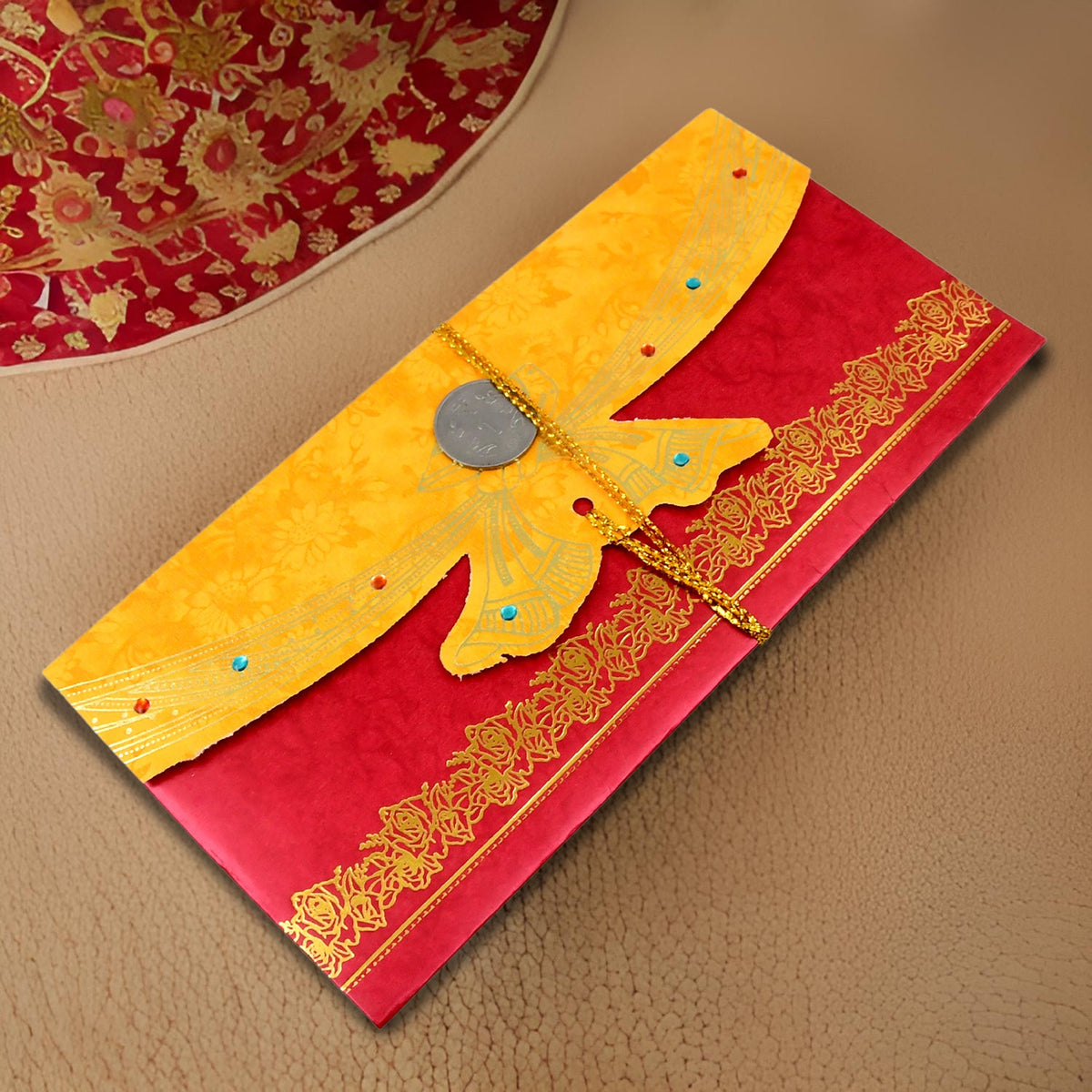 Wedding Shagun Envelope – Multicolour Premium Cash Cover