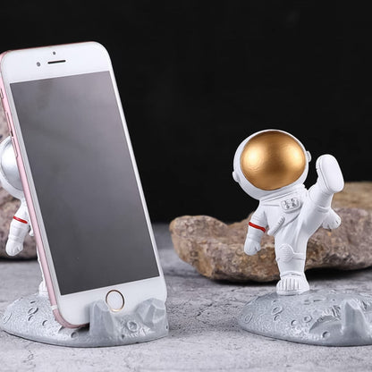 Astronaut Phone Holder – 3D Spaceman Design, Resin – view 7