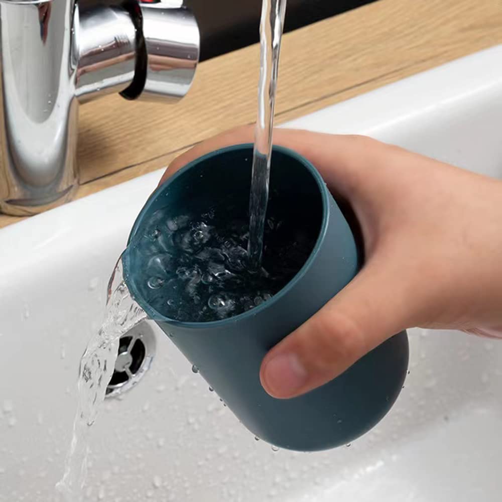 Wall Mount Toothbrush Holder – 2 Cups, Self-Adhesive – detail view