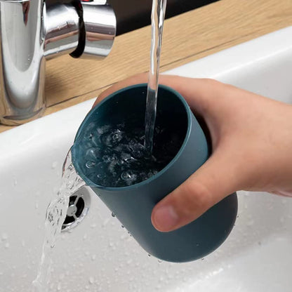 Wall Mount Toothbrush Holder – 2 Cups, Self-Adhesive – detail view