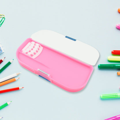 Cartoon Pencil Box – 2-Compartment for Kids – detail view