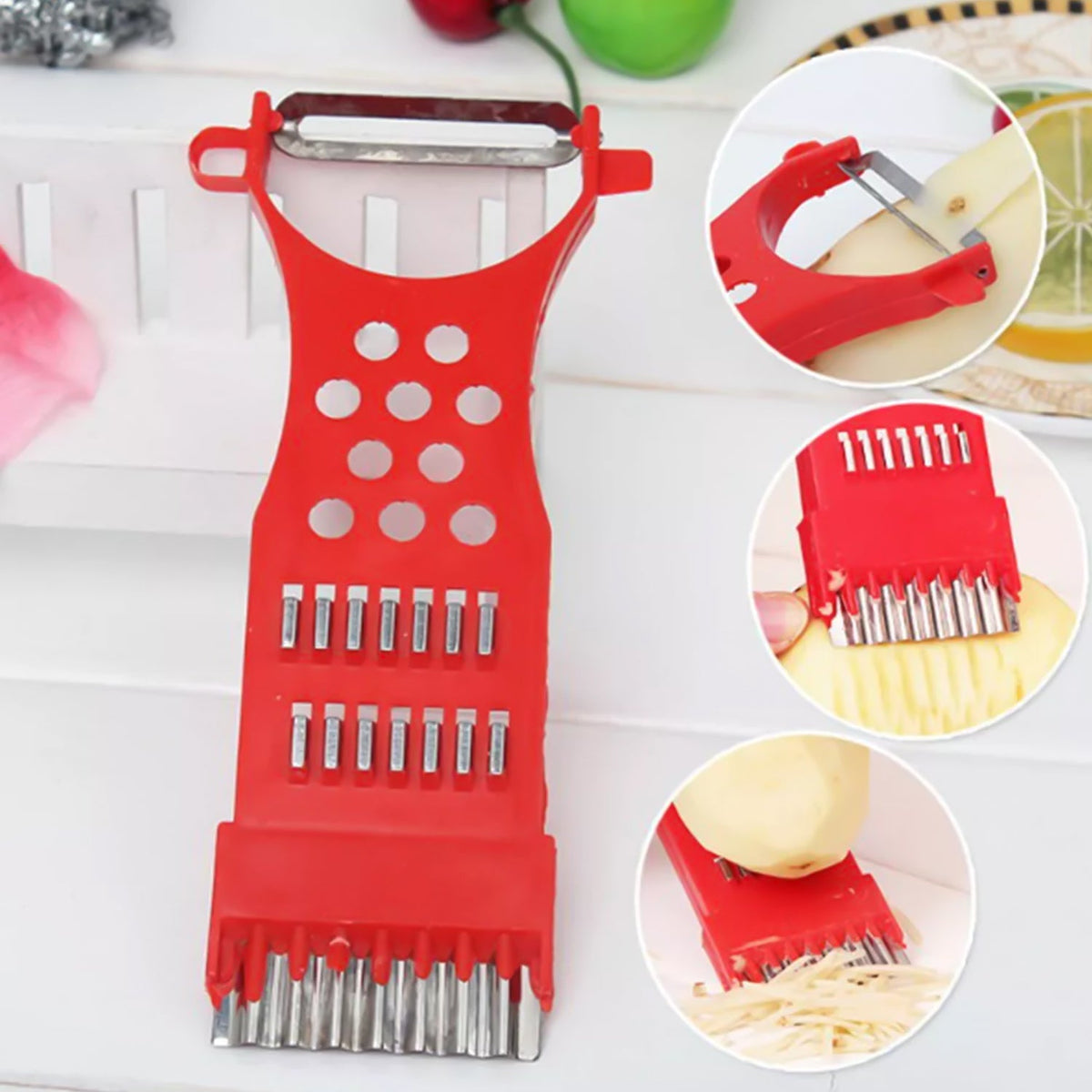 Kitchen Grater set – 3-Piece Grater, Slicer & Peeler Kit – view 7