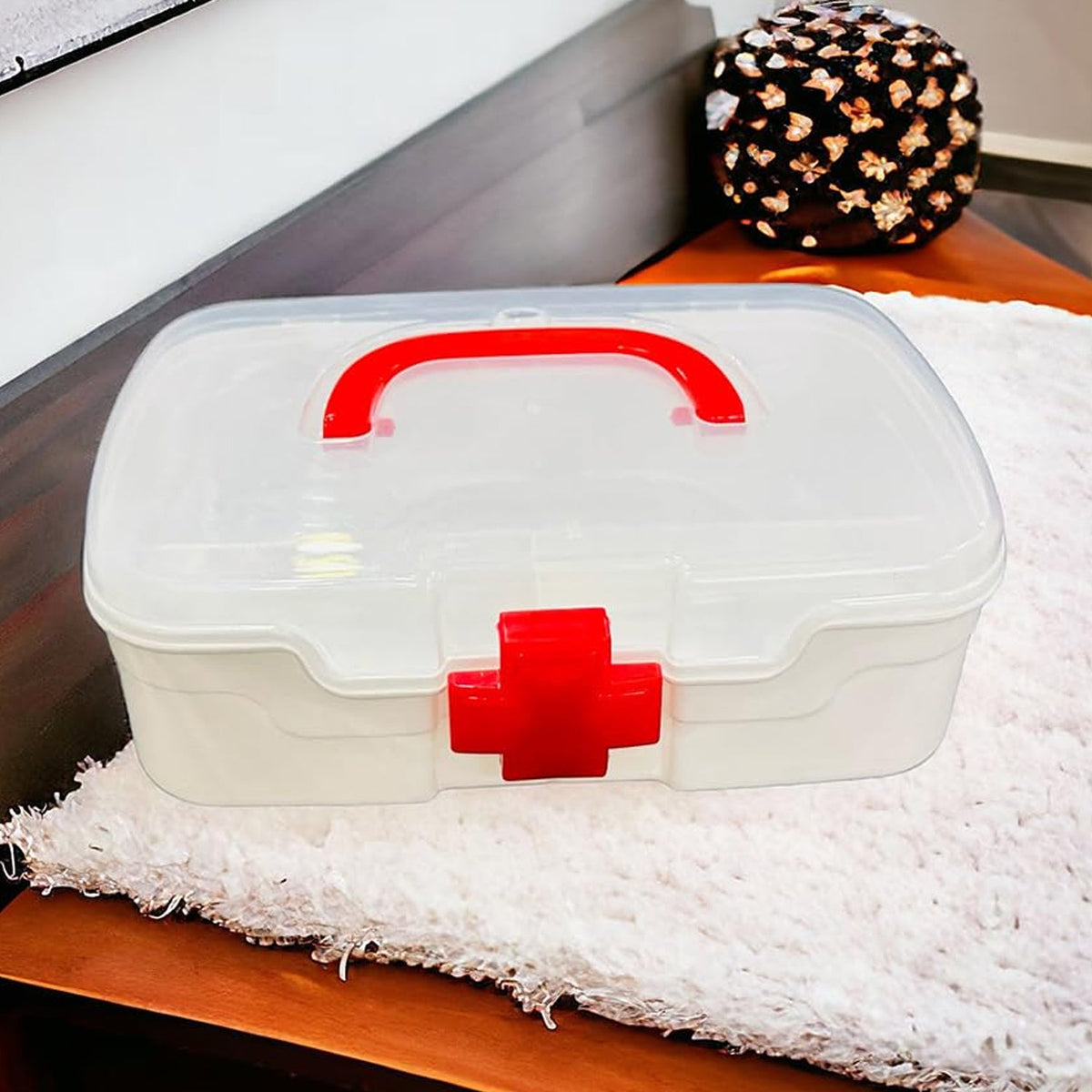 First Aid Box – 3-Compartment Portable Medicine Kit – view 7