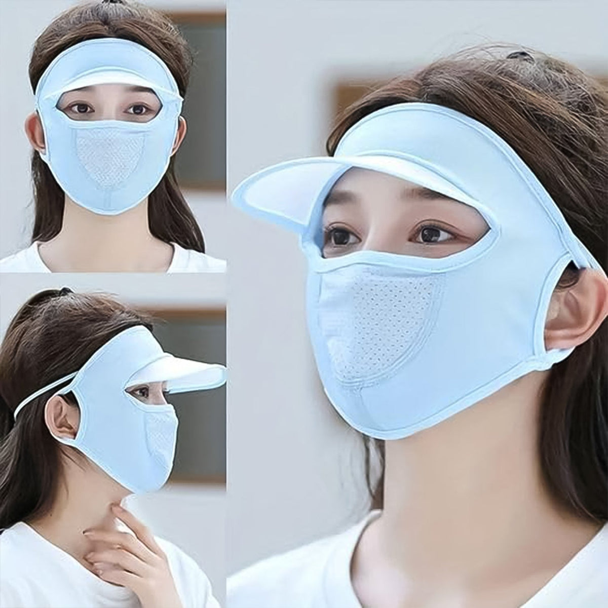 UV Protection Cap – Full Face Sun & Dust Shield