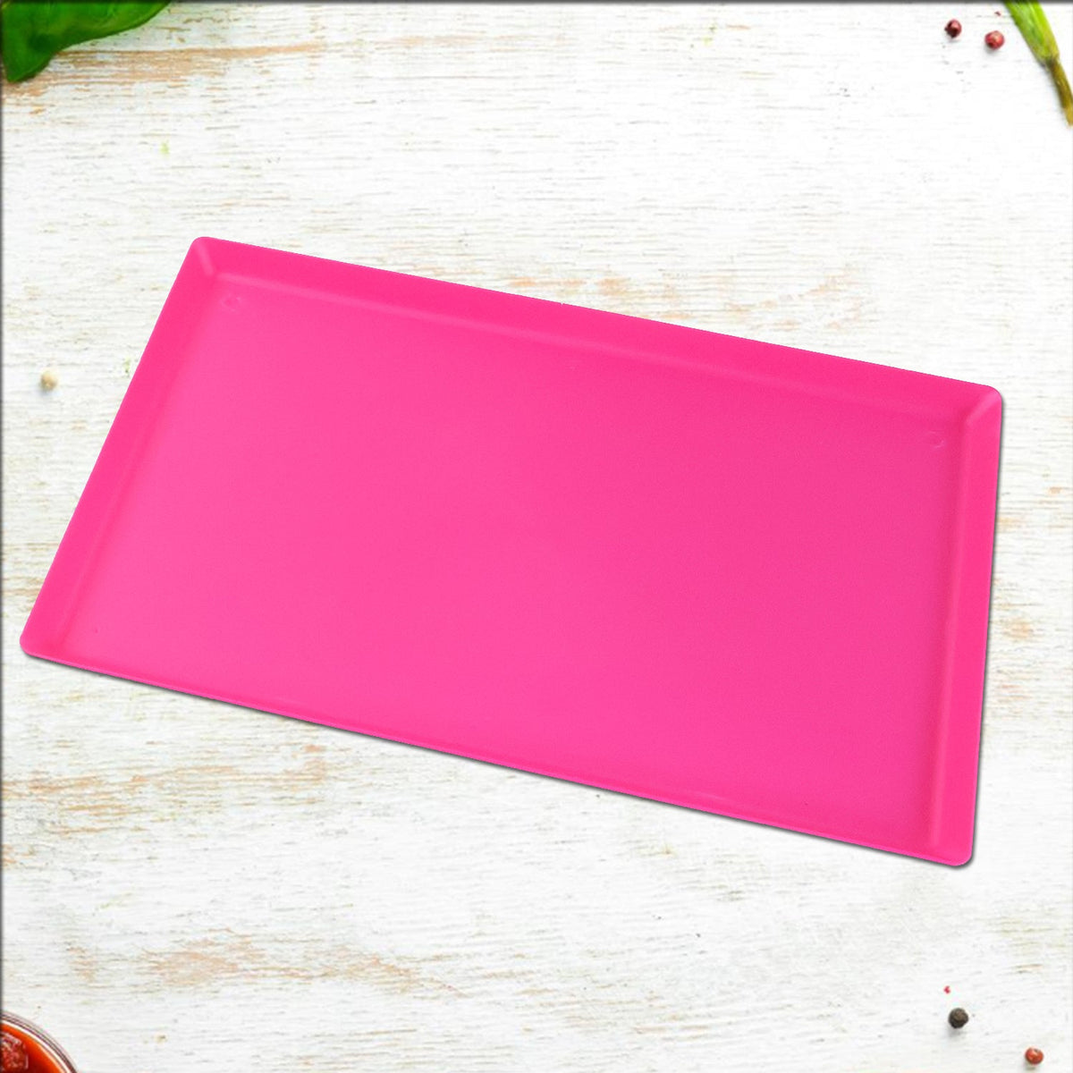 Plastic Kitchen Tray – Durable Modern Hollow Design 40x25 cm – alternate view