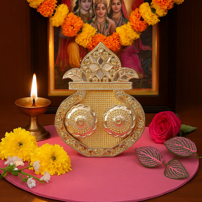 Raksha Bandhan Puja Thali – Kalash Shape Special – close-up