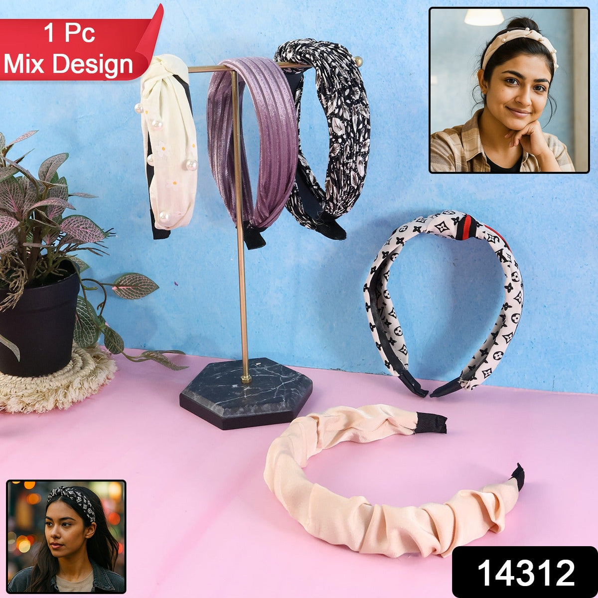 Ribbed Knot Hairband for Women – Soft, Stylish Comfort – close-up