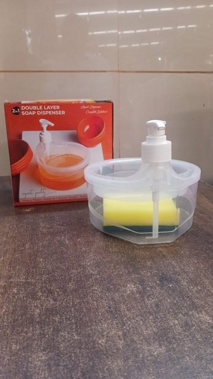 Soap Dispenser with Sponge Holder – 2-in-1 Kitchen Organizer – view 10