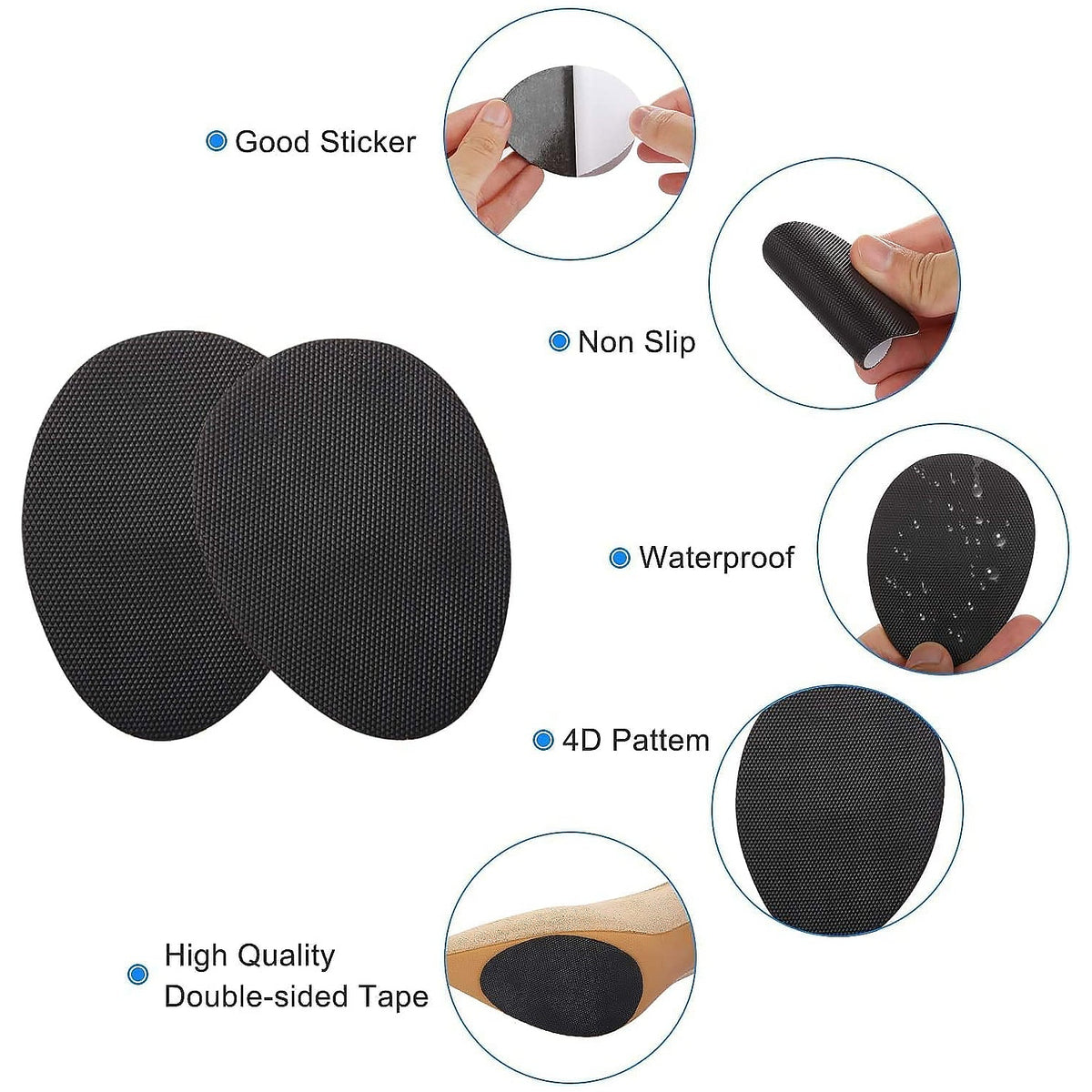 Non-Slip Shoe Pads – Rubber Sole Protectors for Heels – view 9