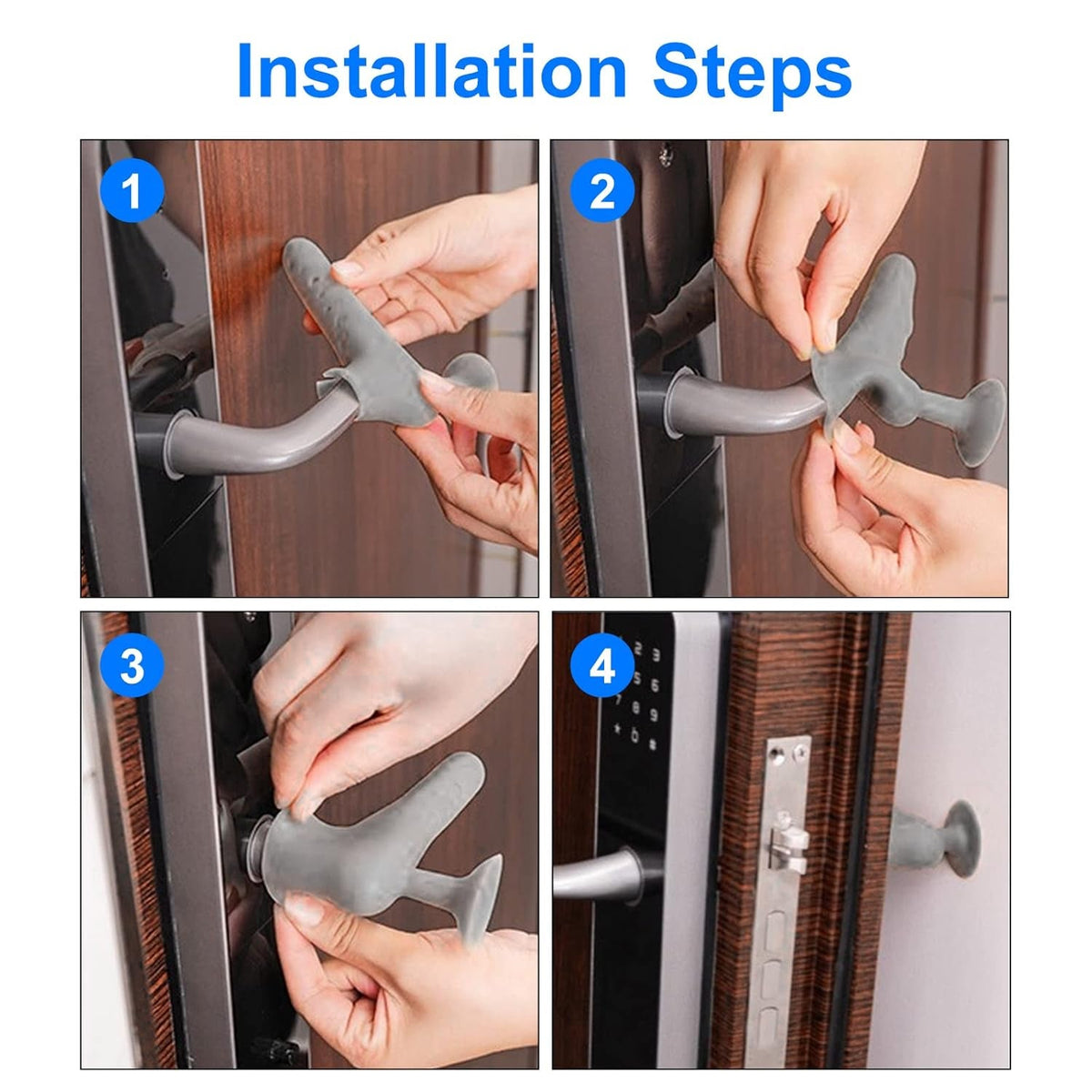 Silicone Door Handle Cover – Quiet & Anti-Static Protection – view 7