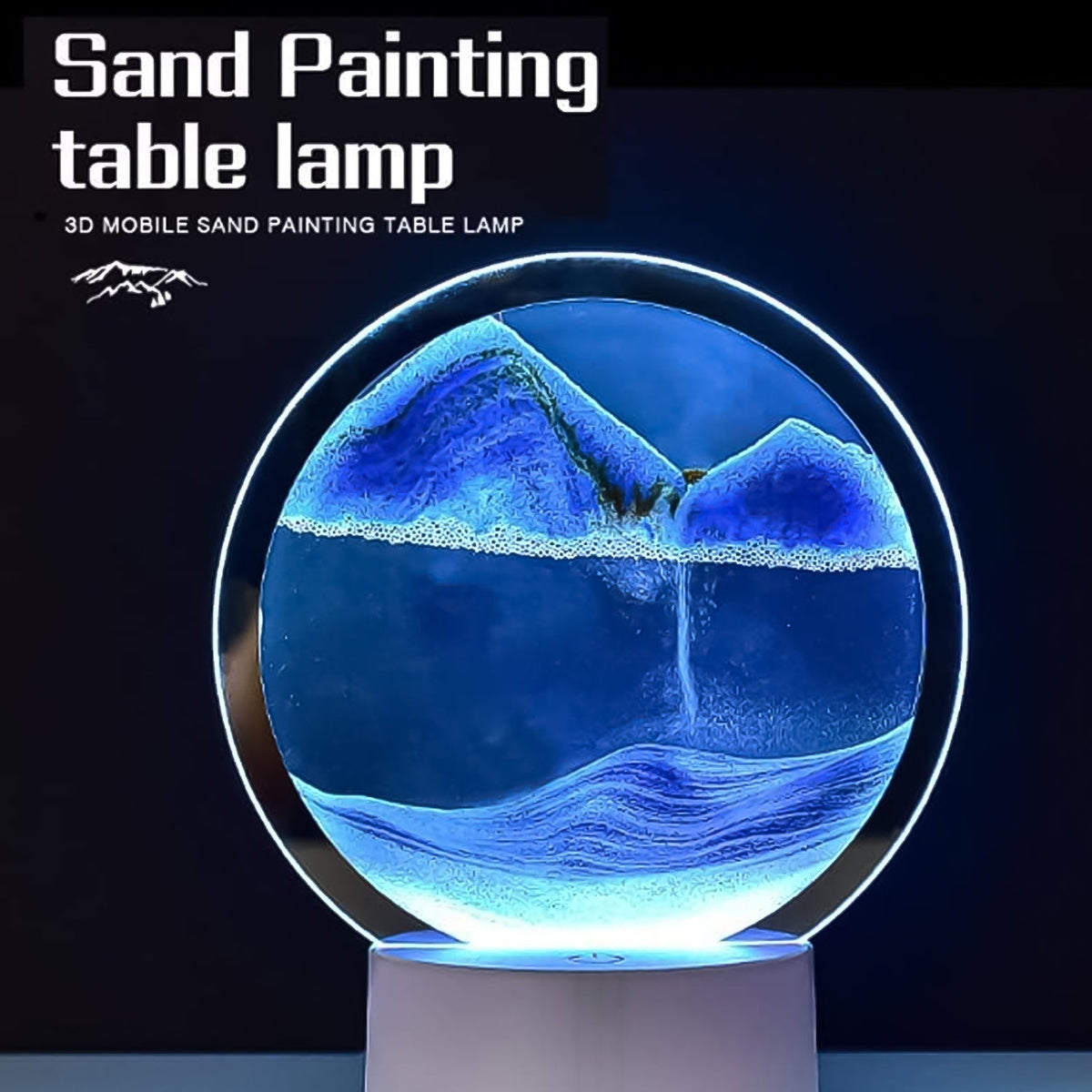 Moving Sand Art Picture – 5 Color Light Changing Decor – view 6
